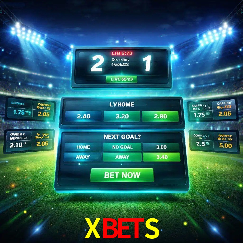 Vista de apuestas en vivo XBETS durante un partido en curso